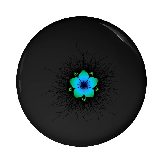 Flower of Earth Pin Buttons