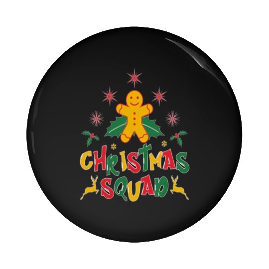 Christmas squad. Pin Buttons