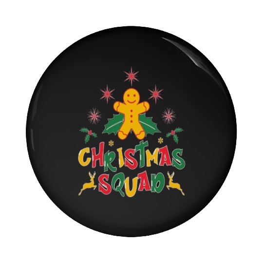 Christmas squad. Pin Buttons