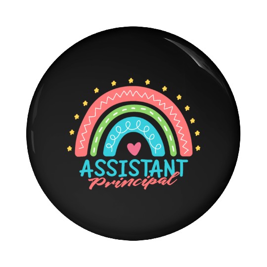Assistant Principal Back School Teacher Principal Pin Buttons