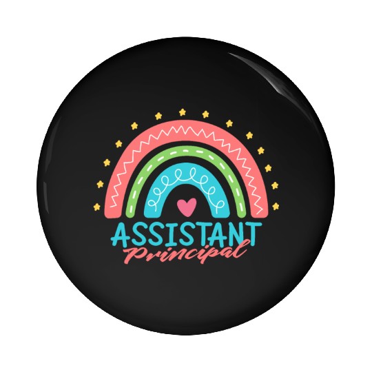 Assistant Principal Back School Teacher Principal Pin Buttons