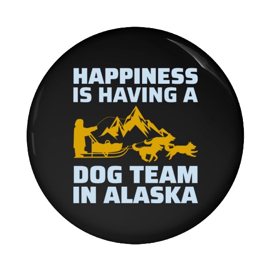 Husky Sledding Sled Dog Racing Alaskan Racers Pin Buttons