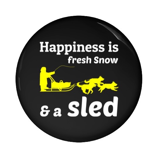 Husky Sledding Sled Dog Racing Alaskan Racers Pin Buttons