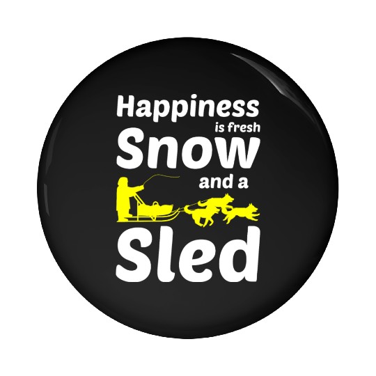 Husky Sledding Sled Dog Racing Alaskan Racers Pin Buttons