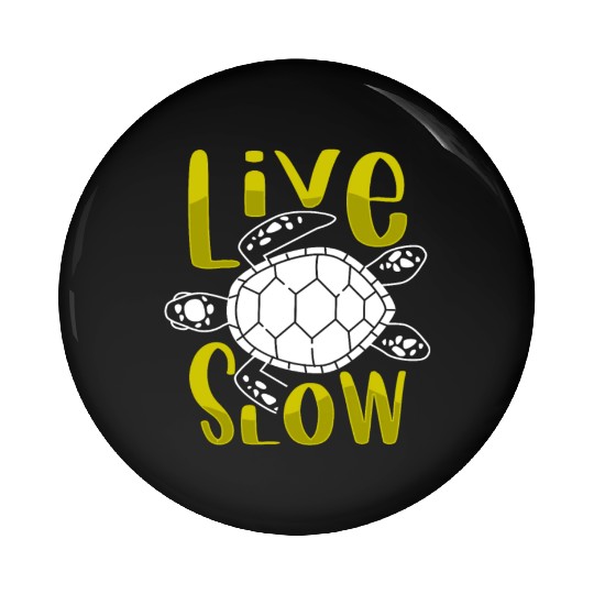 Relax and Live Slow Sea Turtle Beachy Vacation Pin Buttons