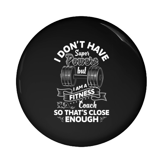 Fitness Trainer Muscle Building Pumps Training Pin Buttons