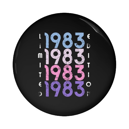 40 Years Vintage 1983 Retro 40th Birthday Pin Buttons