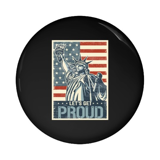 Fourth Of July Independence Day Happy 4th July Pin Buttons