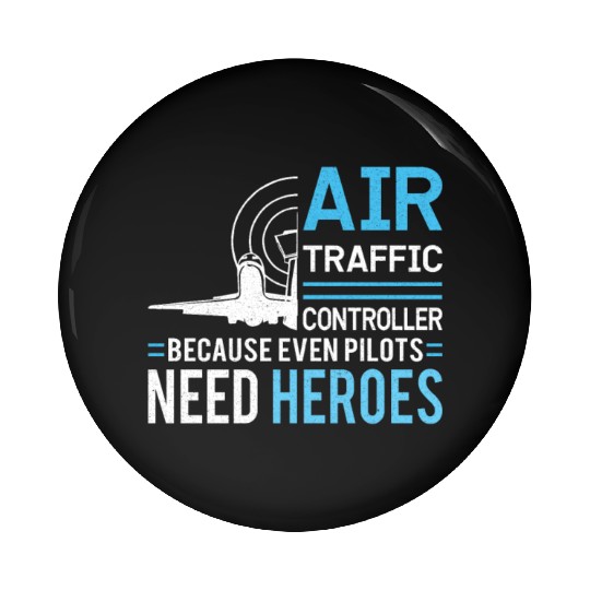 Air Traffic Controller Aircraft Flight Service Pin Buttons