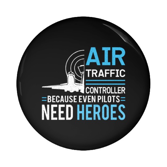 Air Traffic Controller Aircraft Flight Service Pin Buttons