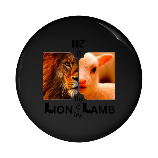 He is the Lion and the Lamb Pin Buttons