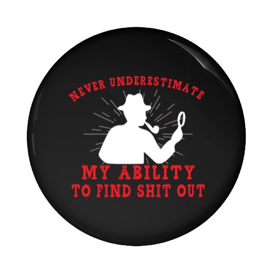 True Crime Murder Spy Crime Interest Gift Idea Pin Buttons