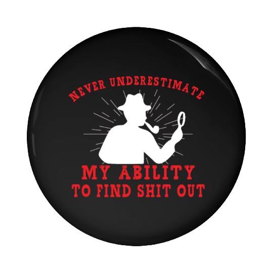 True Crime Murder Spy Crime Interest Gift Idea Pin Buttons