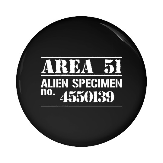 Funny Area 51 Escaped Alien Halloween Costume Pin Buttons