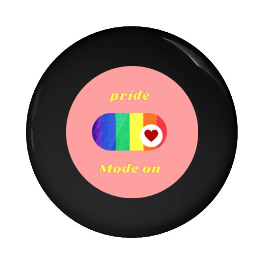 Colorful Pride Mode LGBT Circle Sticker 1 modified Pin Buttons