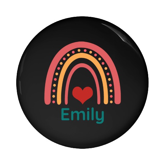 Emily Vintage Boho Rainbow Pin Buttons
