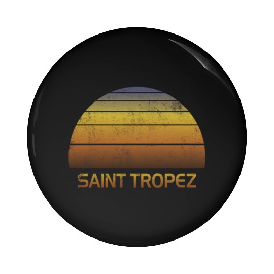 Vintage Sunset Family Vacation Souvenir Saint Pin Buttons