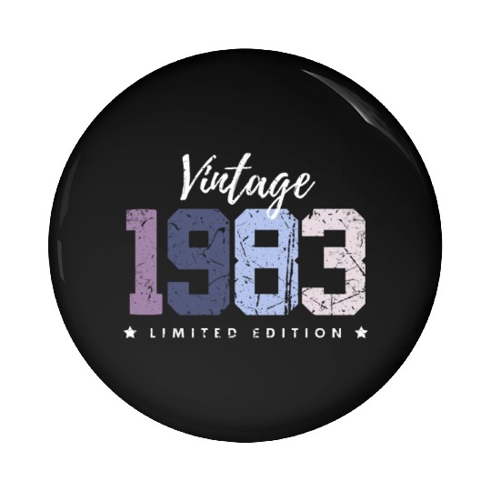 40 Years Vintage 1983 Retro 40th Birthday Pin Buttons