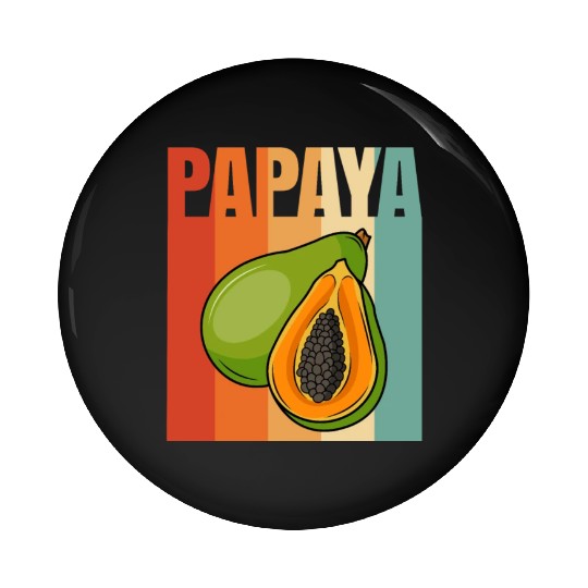 Retro Papaya Pin Buttons