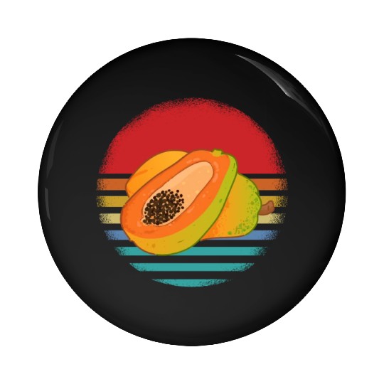 Retro Papaya Pin Buttons