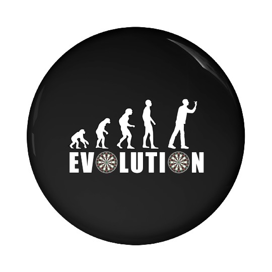 Evolution of Humanity and Dartboards Pin Buttons
