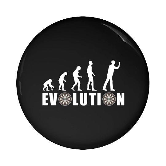 Evolution of Humanity and Dartboards Pin Buttons
