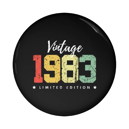 40 Years Vintage 1983 Retro 40th Birthday Pin Buttons