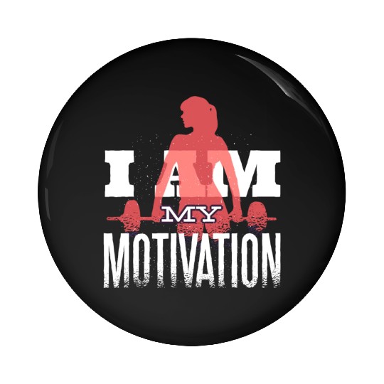 I Am My Fitness Motivation Gym Workout Affirmation Pin Buttons