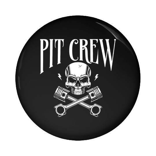 Drag Racing Race Car Pit Crew Pin Buttons