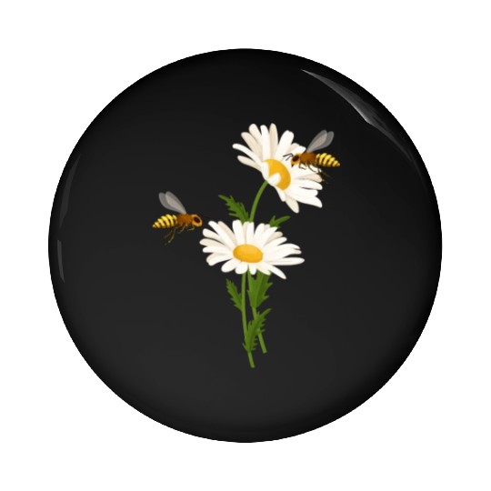 Marguerites Daisy Summer Daisies Flower Garden Pin Buttons