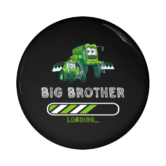 Big brother farmer tractor Pin Buttons