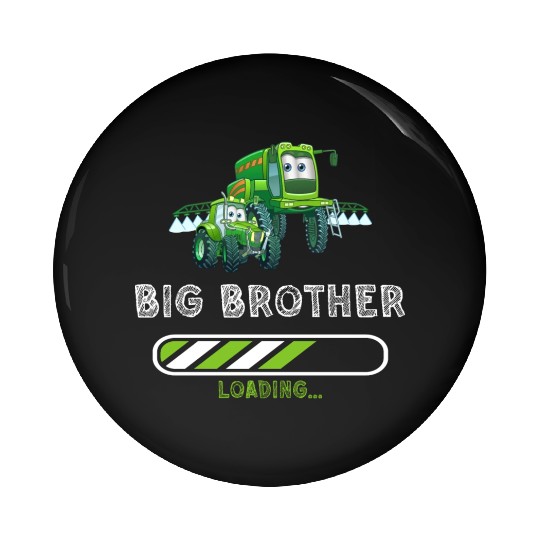 Big brother farmer tractor Pin Buttons