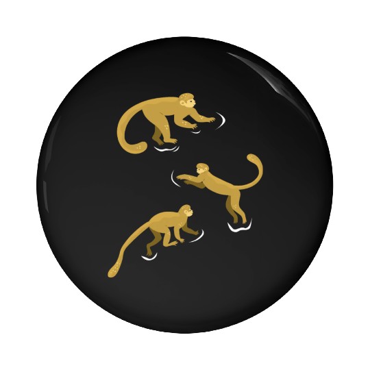 Chimpanzee Monkey Orangutan Monkey - Cute Monkey Pin Buttons