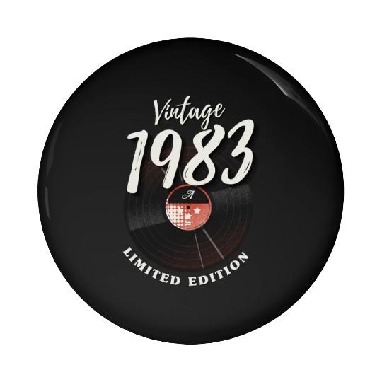 40 Years Vintage 1983 Retro 40th Birthday Pin Buttons