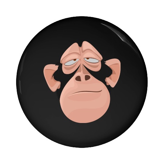 Monkey face Pin Buttons