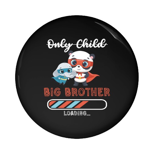 Big brother super hero panda elephant 2023 Pin Buttons