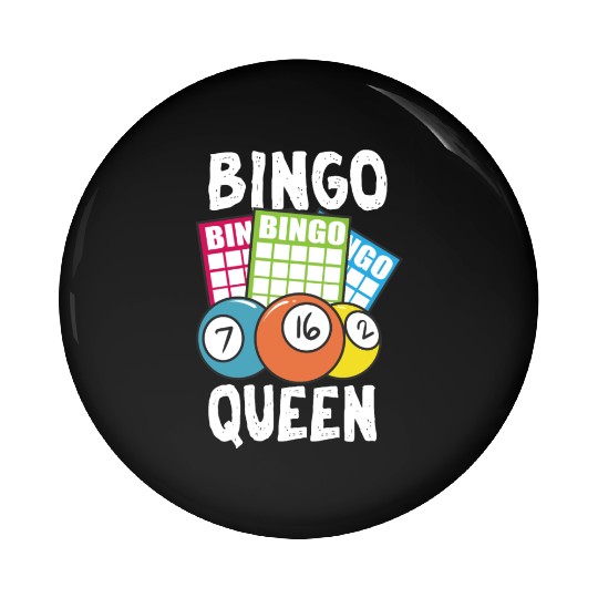 Bingo Queen Pin Buttons