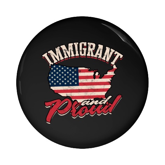 US Immigrant Indigenous USA Immigrants america Pin Buttons