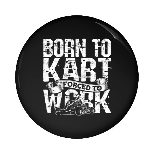 Go Kart Racer Pit Crew Car Racing Karting Pin Buttons