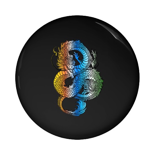 Japanese Dragon Vintage Demon Retro 102 Pin Buttons