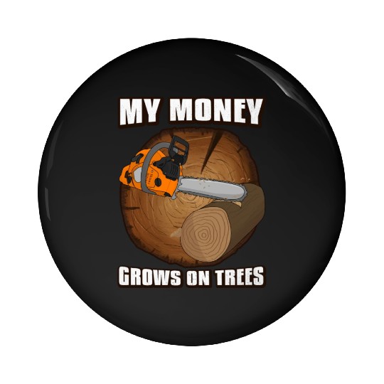 chainsaw Lumberjack Pin Buttons