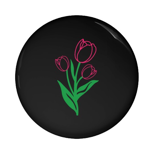 Tulip Gardening Colourful Pin Buttons