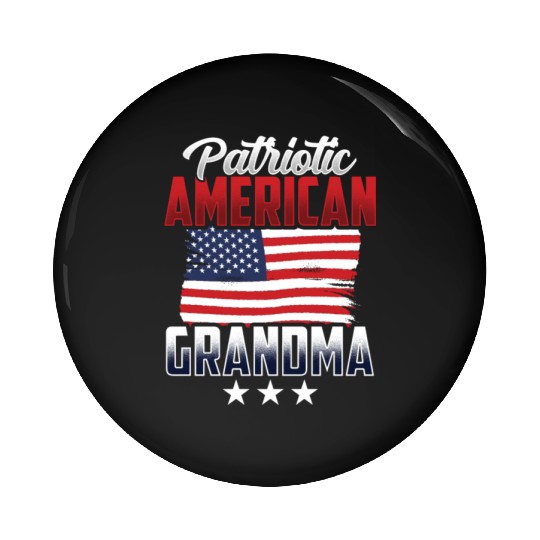 Patriotic American Grandma US Patriot USA Pin Buttons