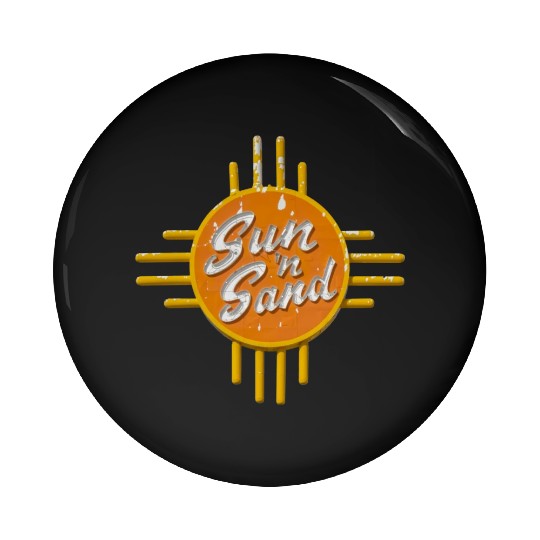 Sun N Sand Motel Sign Route 66 Santa Rosa NM Pin Buttons