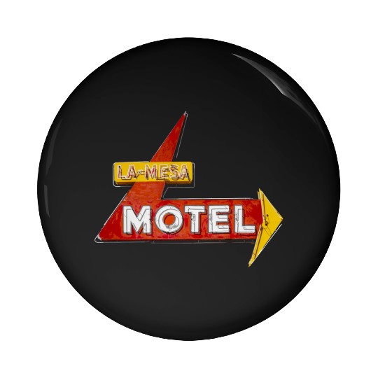 La Mesa Motel Route 66 Santa Rosa New Mexico Pin Buttons