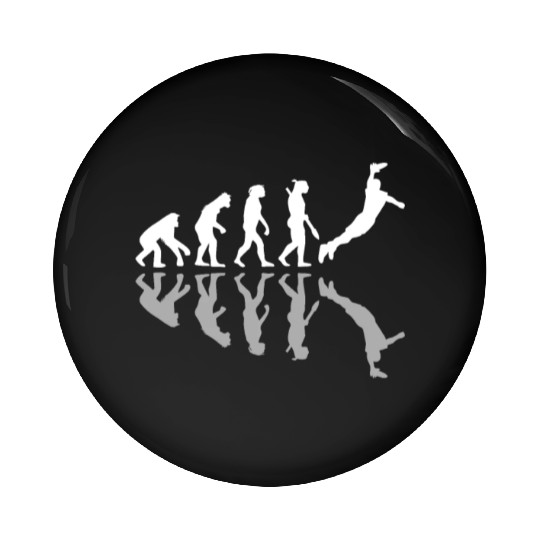 Human Evolution Frisbee Player Disc Sport Lover Pin Buttons