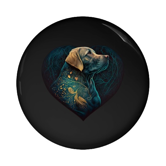 Dog Heart Love Dog Lovers Gifts Pin Buttons