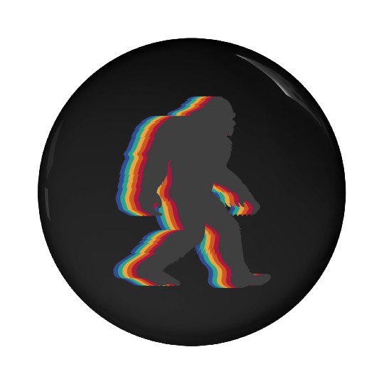 Retro Bigfoot vintage Fun and Nostalgic Sasquatch Pin Buttons