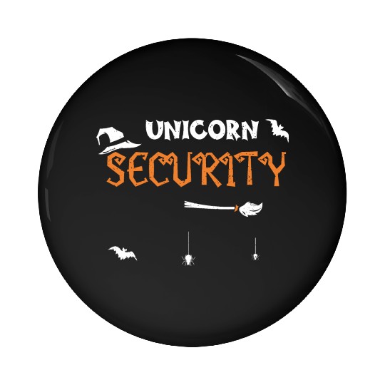 Unicorn Security - Halloween Pin Buttons
