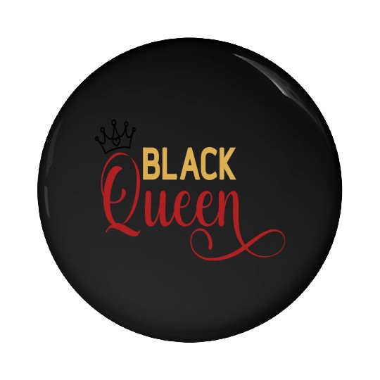 Black queen Pin Buttons